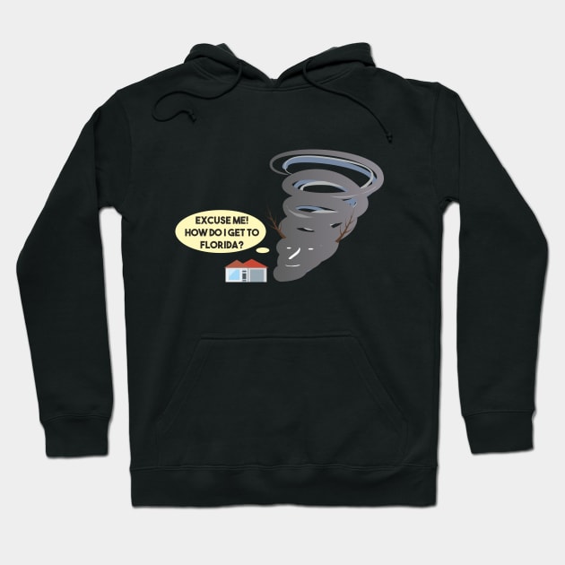 Polite Tornado Asking for Directions Hoodie by NorseTech